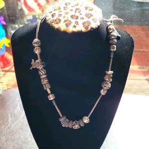 Pandora Necklace & 23 Pandora Charms 100%Authentic